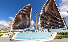 Sunset Waves Vistas Al Mar